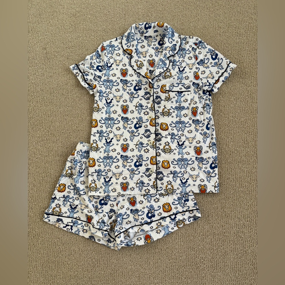 Roller Rabbit Horoscope Monkey Polo Pajamas S
